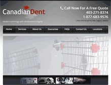 Tablet Screenshot of canadiandent.com